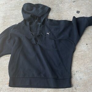 #Puma Dry Cell Lace Up Neck Women's Comfort Logo #Hoodie US M  #cozy